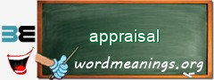 WordMeaning blackboard for appraisal